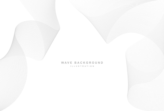 Modern grey wavy background