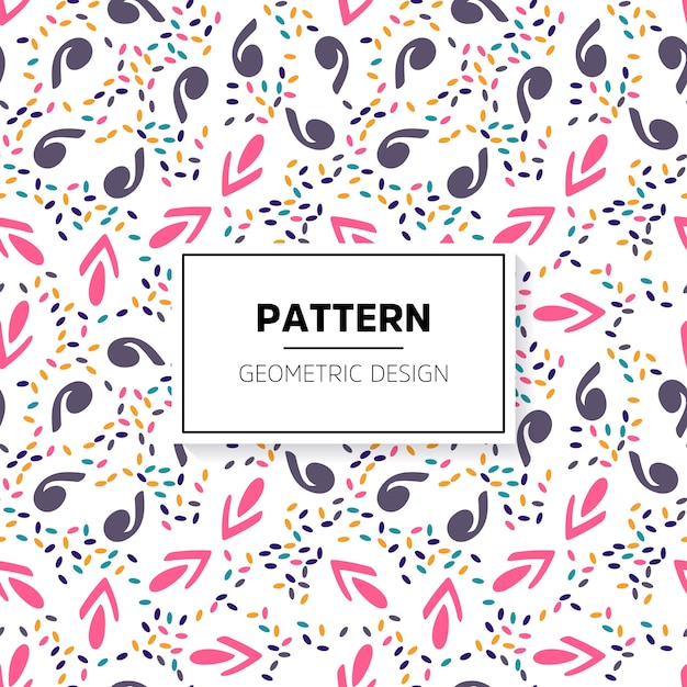 Modern hand drawn pattern