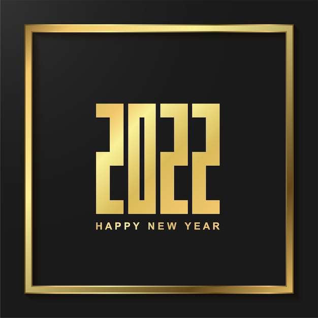 Modern happy new year 2022 background