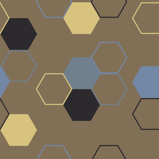 Modern hexagon tile abstract background