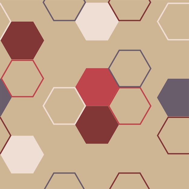 Modern hexagon tile abstract background