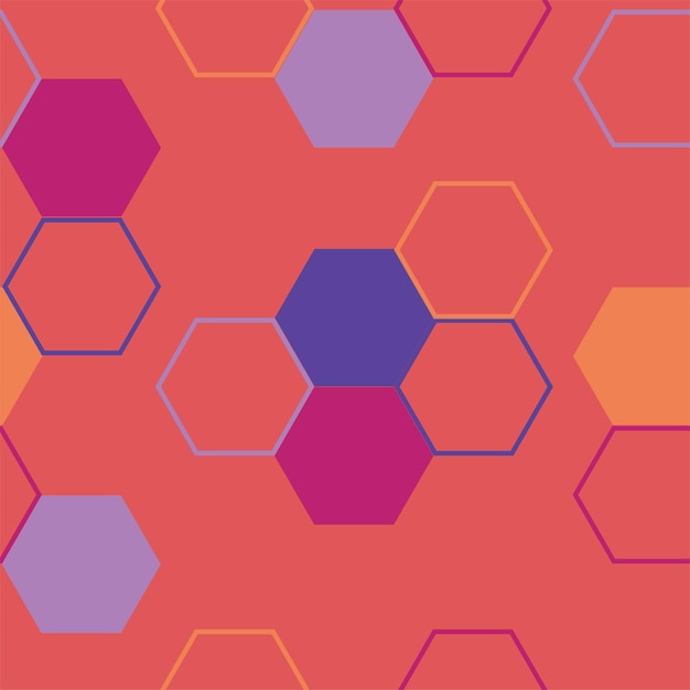 Modern hexagon tile abstract background