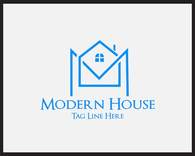 Modern Home properties and Real estate logo design for your company