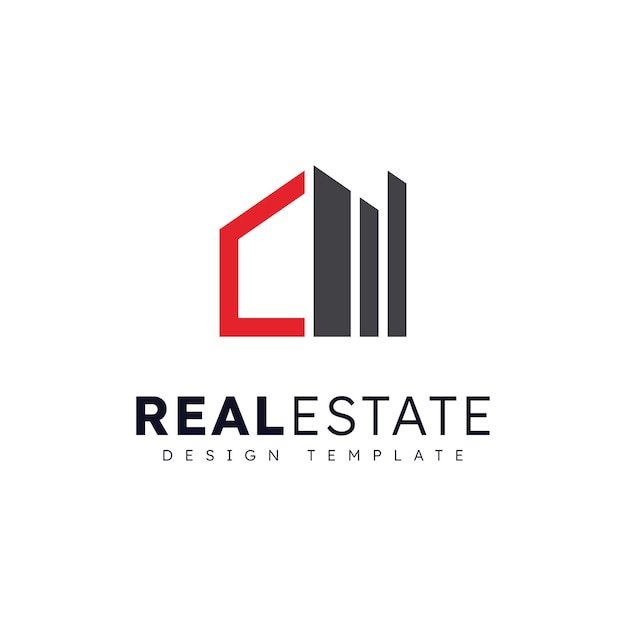 Modern Home Real Estate Vector Logo Template