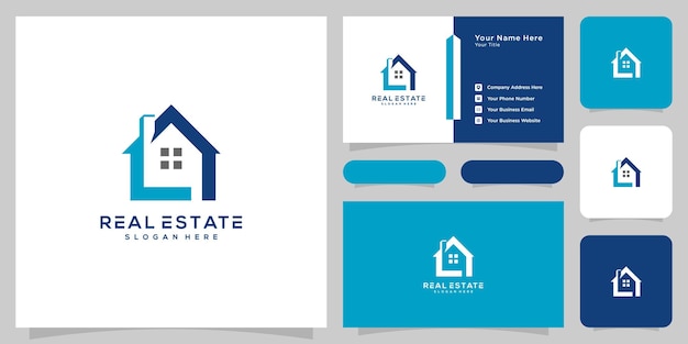 Modern house or home logo vector design concept