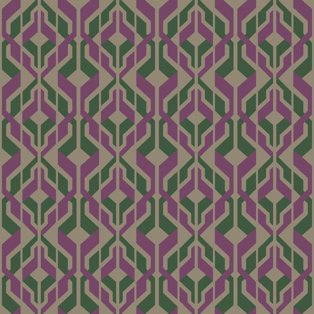 Modern Indonesian batik seamless pattern