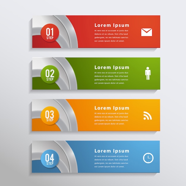 Modern Infographic design element banner.