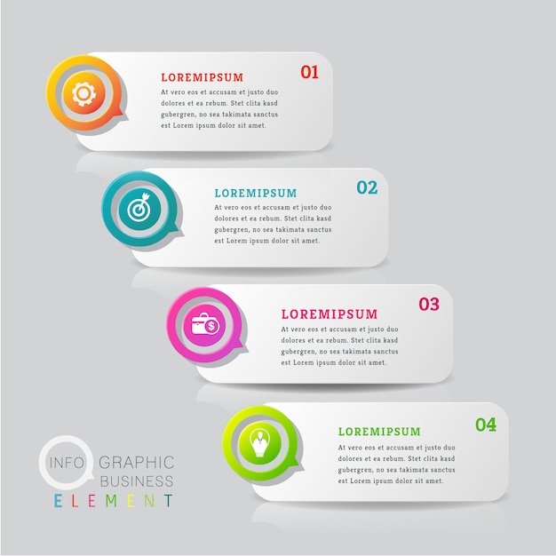 Modern Infographic design element banner.