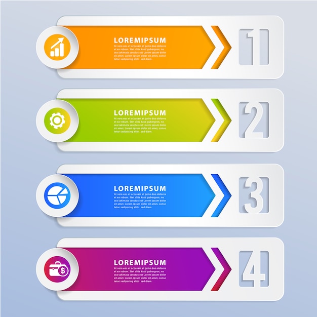 Modern Infographic design element banner.