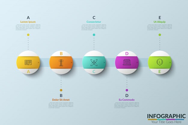 Modern infographic design template