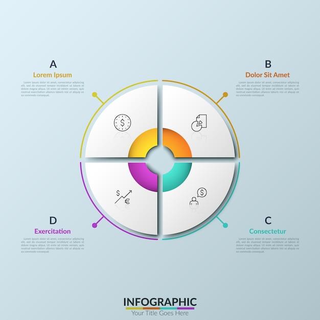 Modern infographic design template