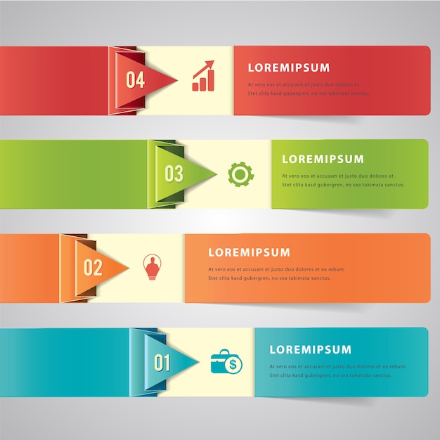 Modern Infographic element banner.