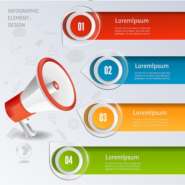 Modern Infographic element banner.