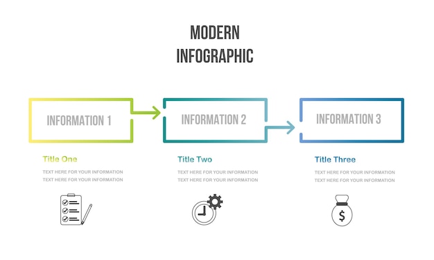 modern infographic template for business idea