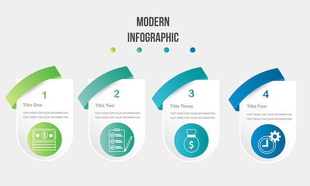 modern infographic template design for business