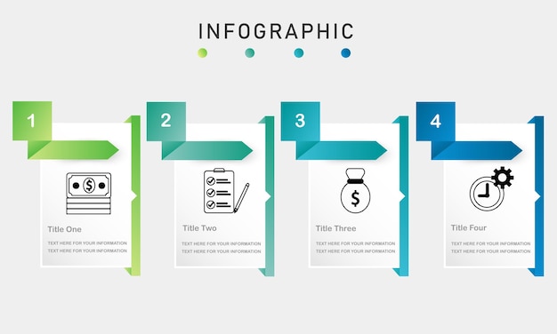 modern infographic template for presentation report