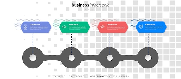 Modern Infographic Vector Template