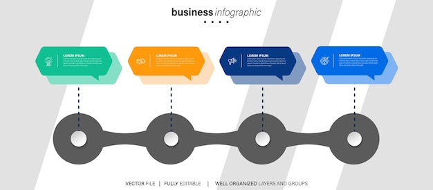 Modern Infographic Vector Template