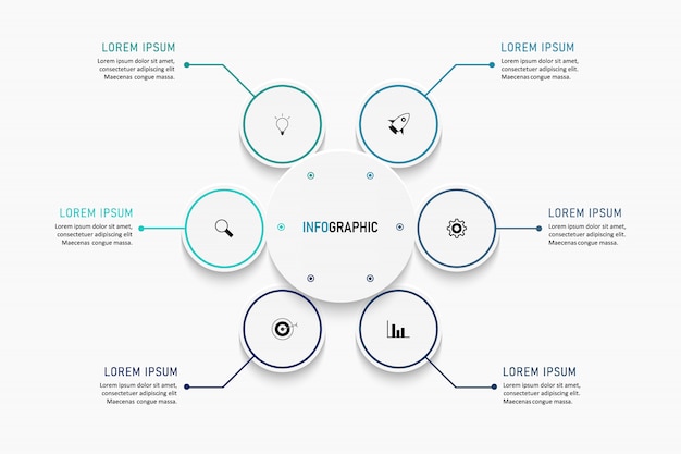 Modern infographics number options template. illustration. Can be used for workflow layout, diagram, business step options, banner, web design.