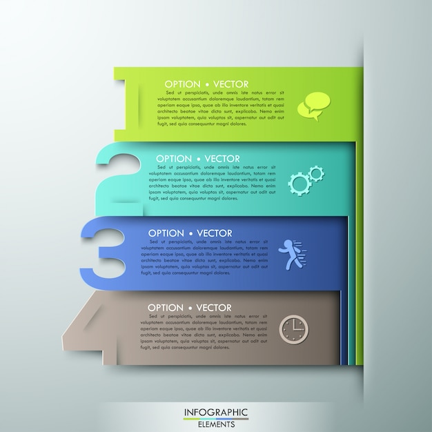 Modern infographics options banner