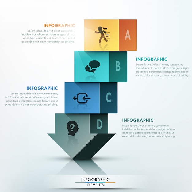 Modern infographics options banner