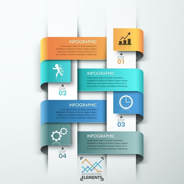 Modern infographics options banner