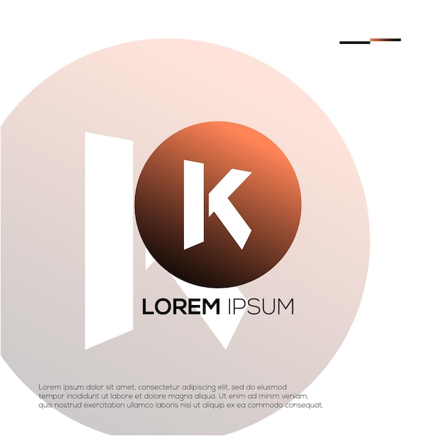 Modern Initials K Logo Design Ideas