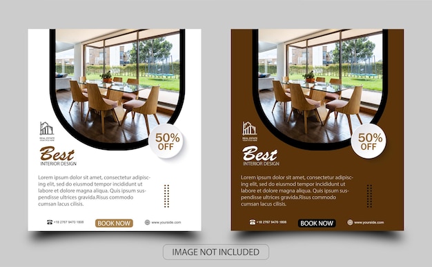 Modern interior sale social media Instagram story template design