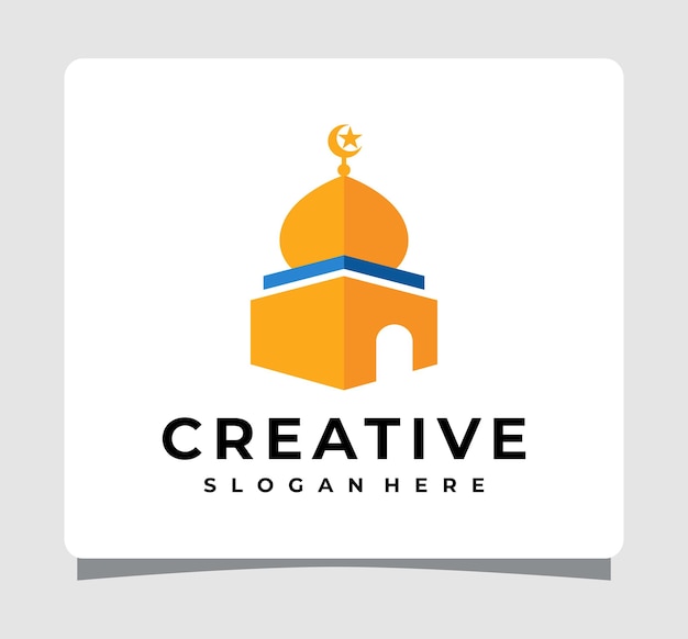 Modern Islamic Mosque Logo Template Design Inspiration