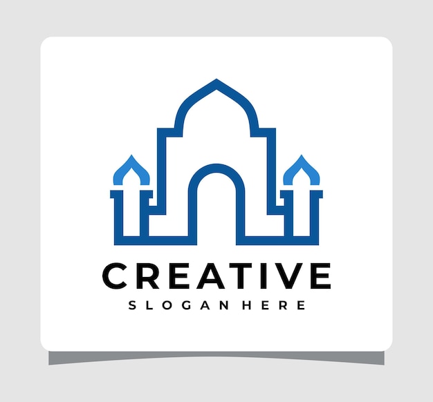 Modern Islamic Mosque Logo Template Design Inspiration