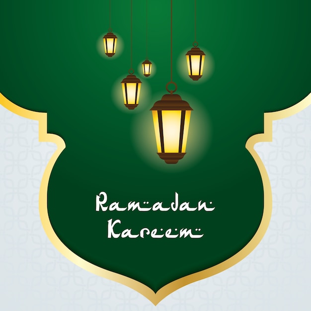 Modern Islamic ramadhan greeting card and poster