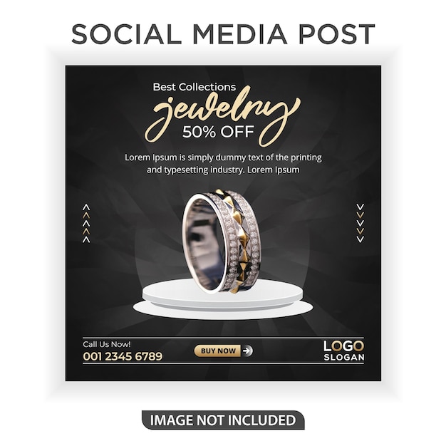 Modern Jewelry social media post template