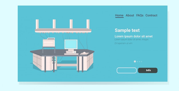 Modern lab landing page