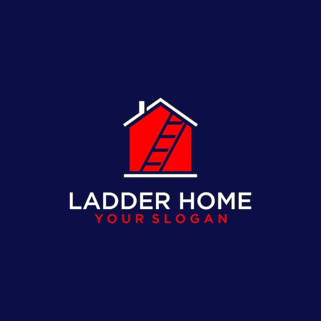 modern ladder logo design with home inspiration