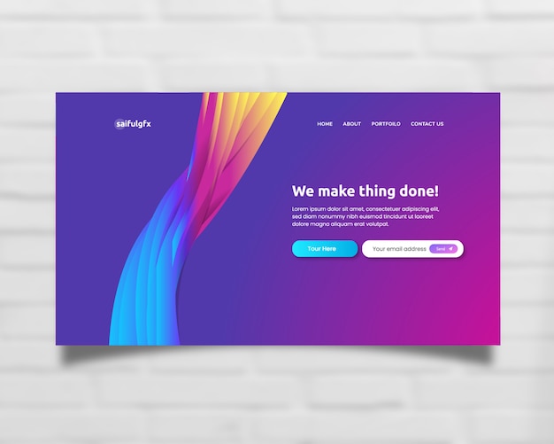 Modern Landing Page Design Template