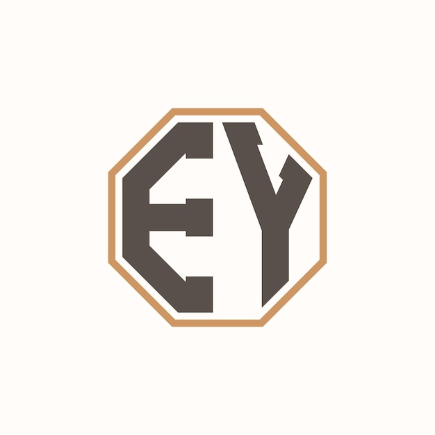 Modern Letter EY Logo for Corporate Business Brand Identity Creative EY Logo Design