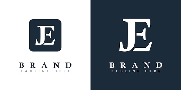 Modern Letter JE Logo suitable for any business or identity with JE or EJ initials