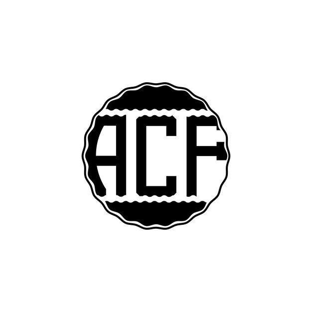 Modern Letter Logo 'ACF'