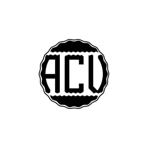 Modern Letter Logo 'ACV'