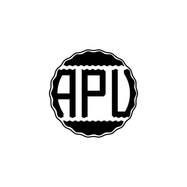 Modern Letter Logo 'APU'