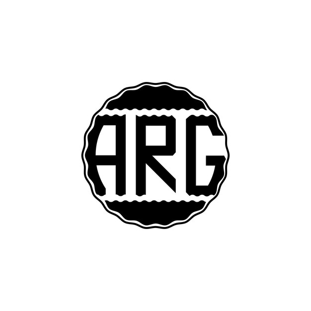 Vector modern letter logo 'arg'