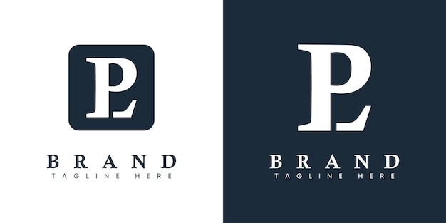 Modern Letter LP Logo suitable for any business or identity with LP or PL initials