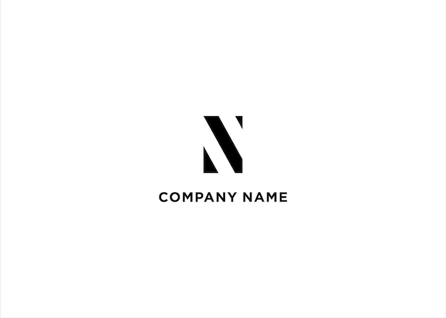 Vector modern letter n logo business vector design template with simple