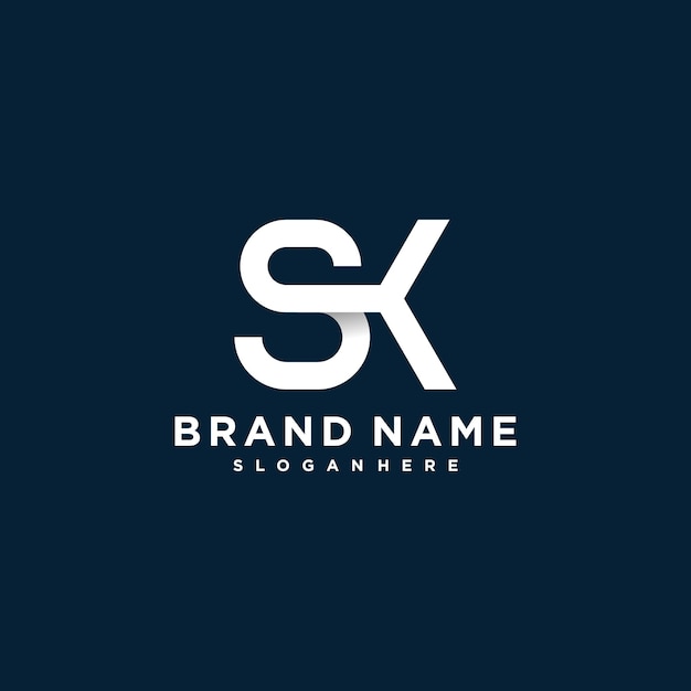 Modern letter S combination with creative concept logo design Premuim Vector