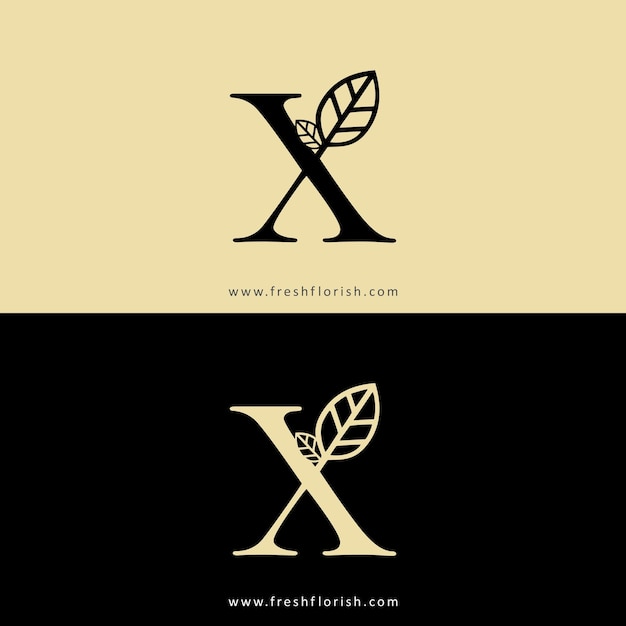 Modern Letter X Florish Logo