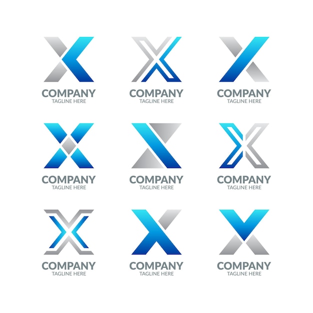 Modern Letter X Logo Design Collection