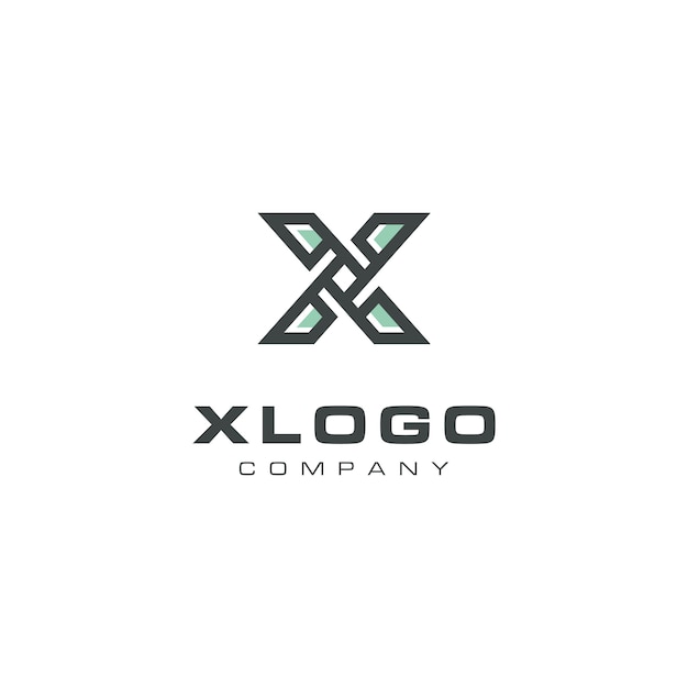 Modern Letter X Propeller logo design