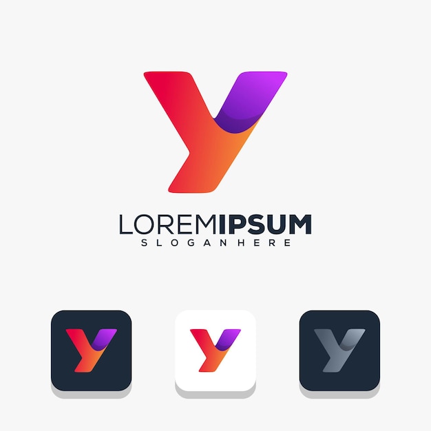 modern letter y logo design