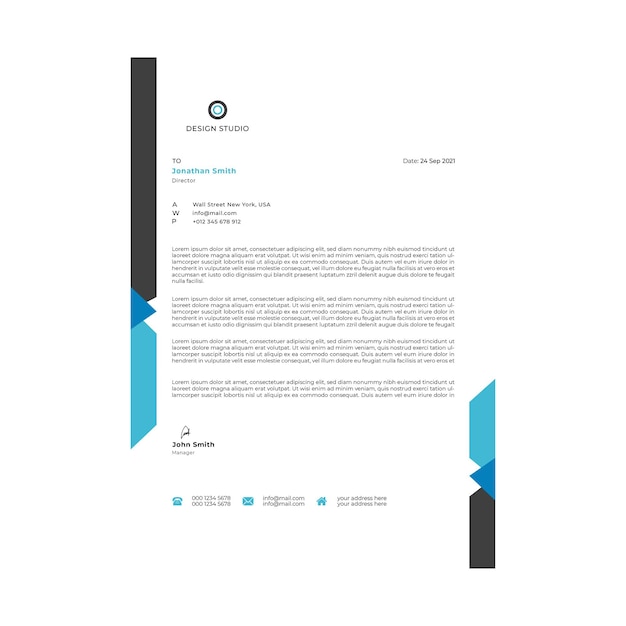 Modern Letterhead Design