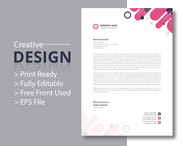 modern letterhead